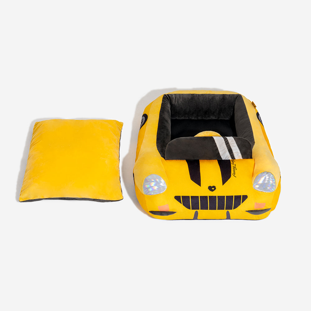 Cama para mascotas tipo sofá clásico convertible de carreras - Rápido y Peludo