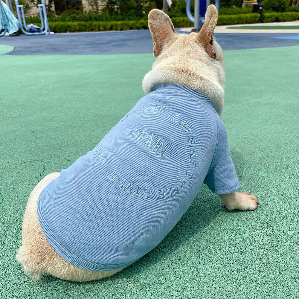 Sudadera elegante de manga larga bordada para mascotas y su dueño, ropa a juego