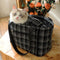 Bolsa de transporte de perros y gatos ligeros a cuadros y gatos a cuadros de lujo