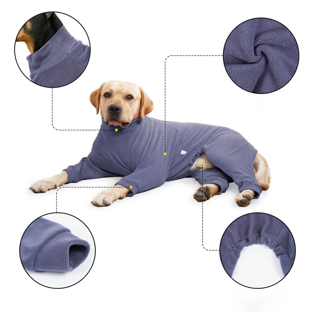 Pijamas de polar acogedores para perros: ropa de dormir perfecta para perros grandes