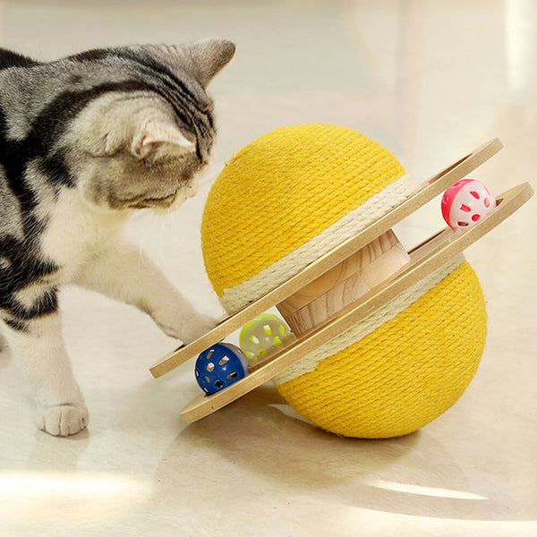 Sisal scratching bola interactiva gato juguete