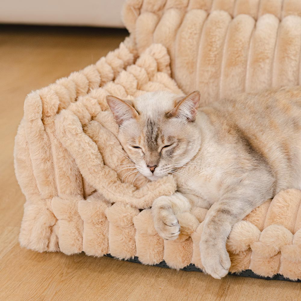 Cama para gatos con cojín suave y lavable Snoozy Dream