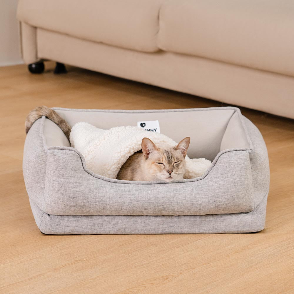 Cama para gatos de refuerzo lavable y antideslizante - Sueño Nublado