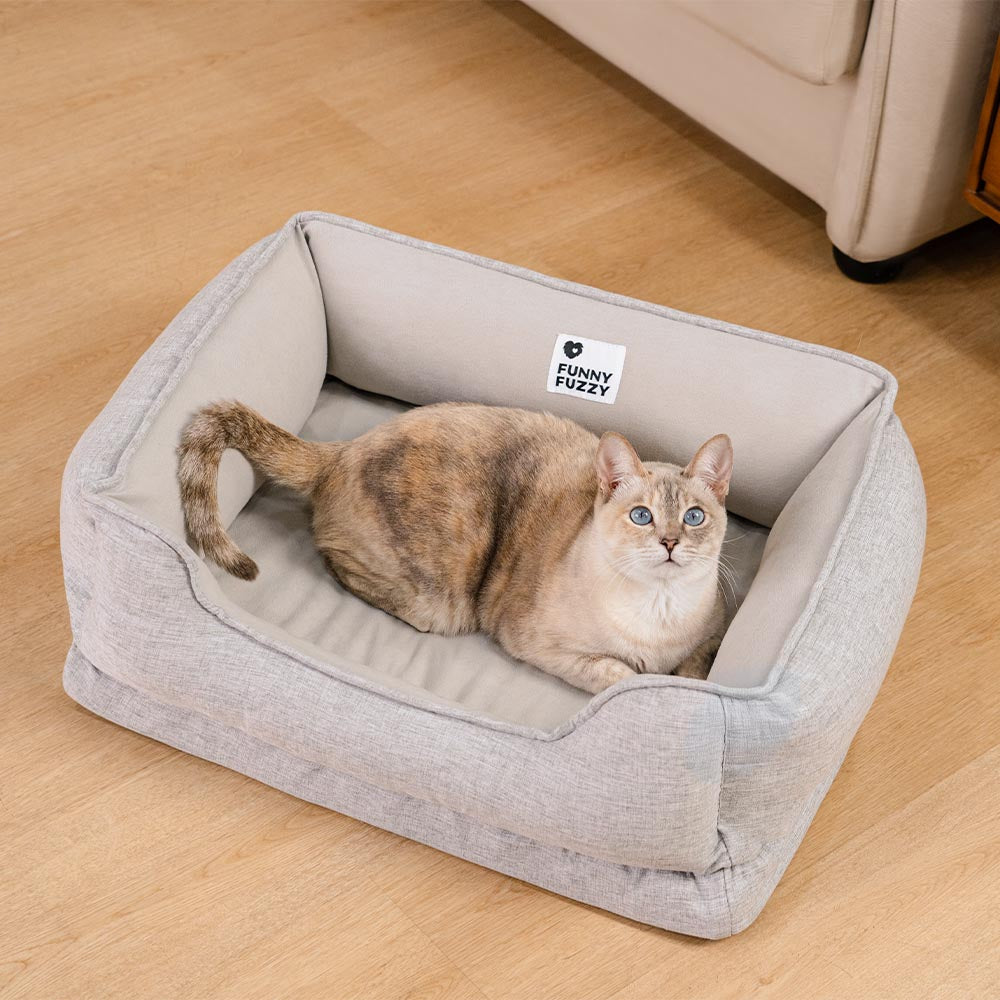 Cama para gatos de refuerzo lavable y antideslizante - Sueño Nublado