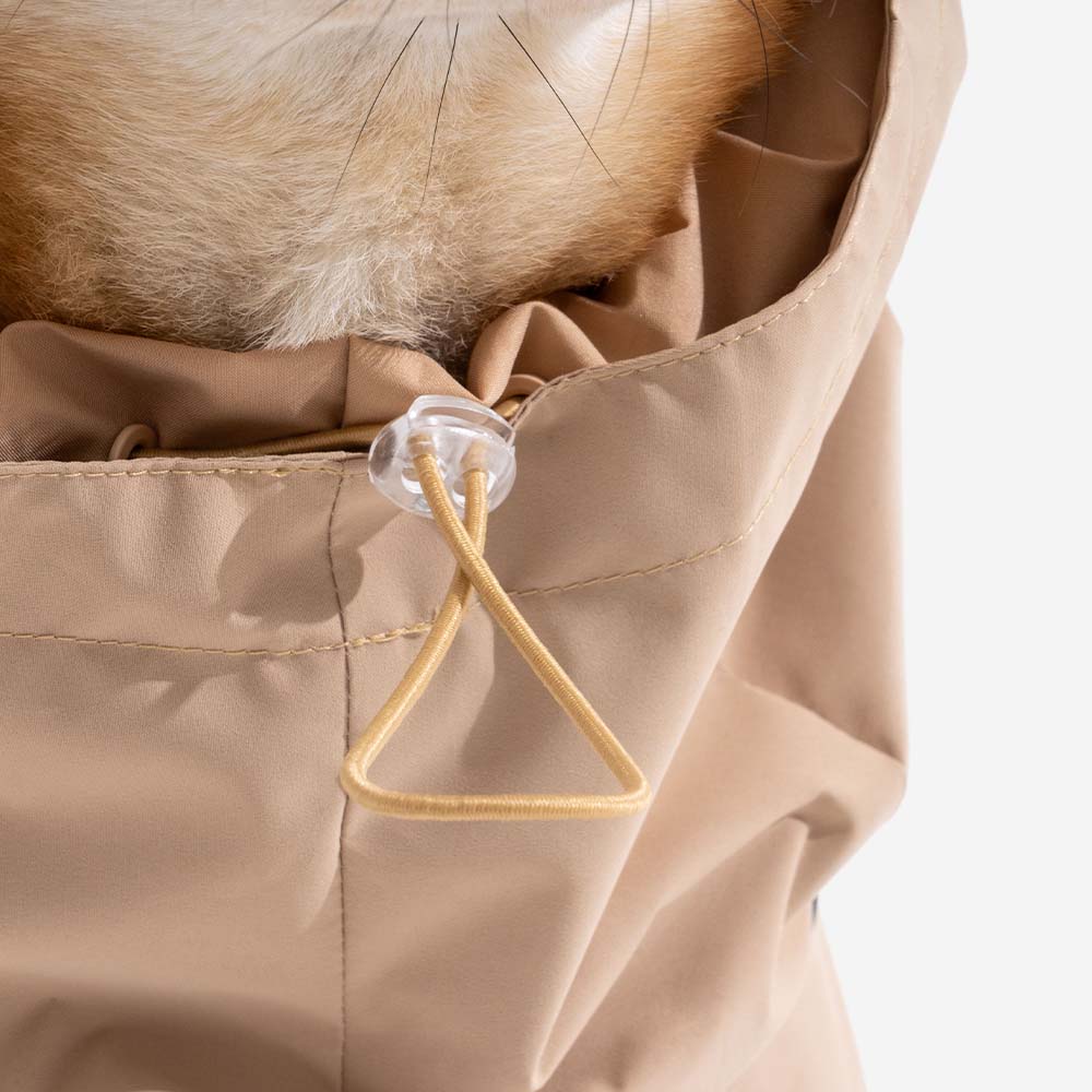 Impermeable reflectante ajustable con bolsillo para perros y humanos a juego: manténgase seco