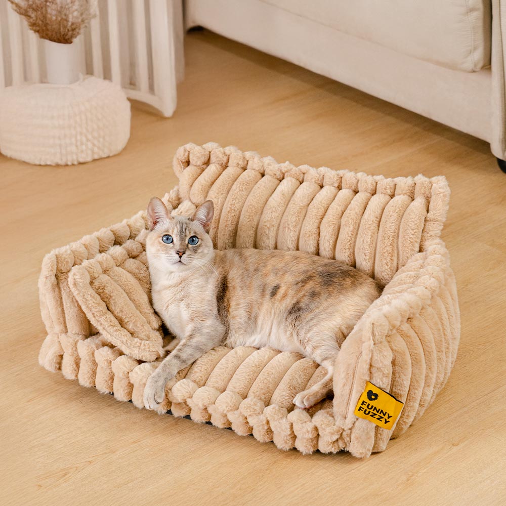 Cama para gatos con cojín suave y lavable Snoozy Dream