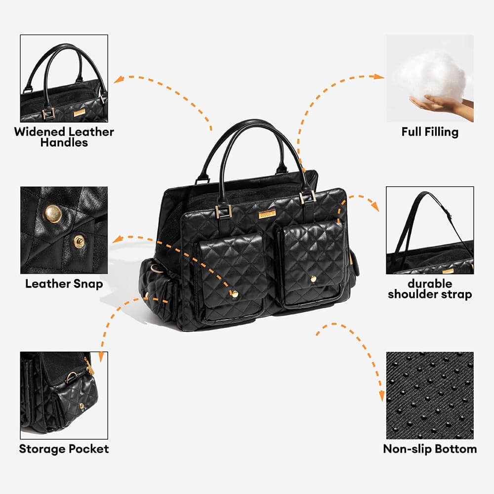 Bolsa de viaje grande, elegante, multifuncional y compartida para humanos y perros - Wandering Tail