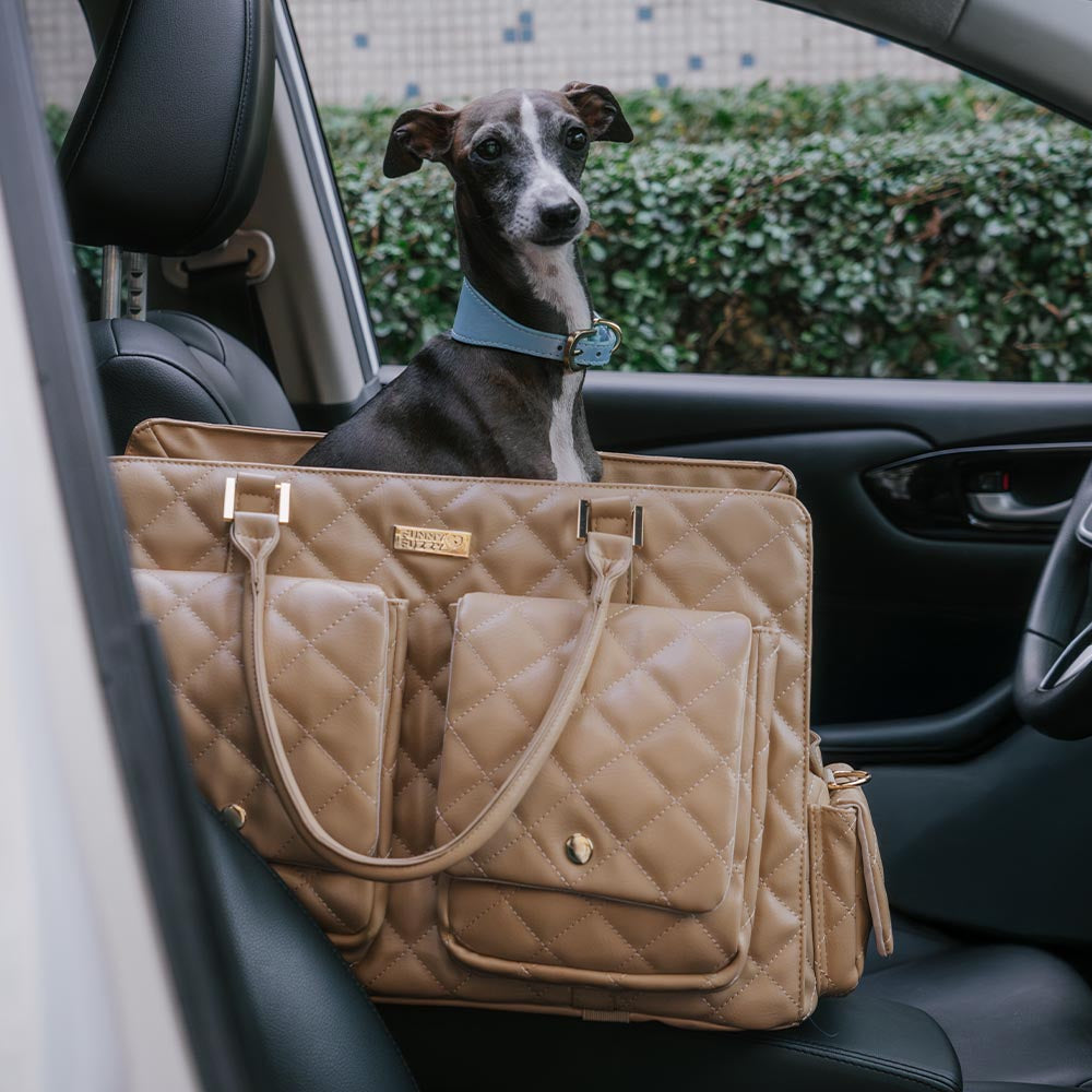 Bolsa de viaje grande, elegante, multifuncional y compartida para humanos y perros - Wandering Tail