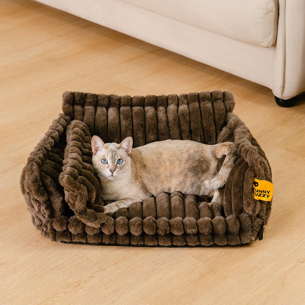 Cama para gatos con cojín suave y lavable Snoozy Dream