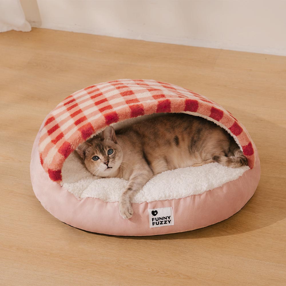Cama de gato ultra suave y redonda para dormir