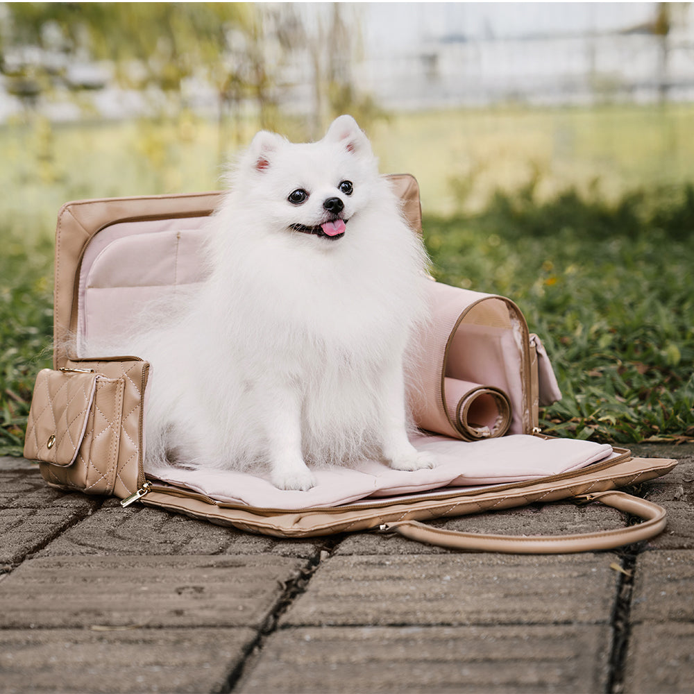 Bolsa de viaje grande, elegante, multifuncional y compartida para humanos y perros - Wandering Tail