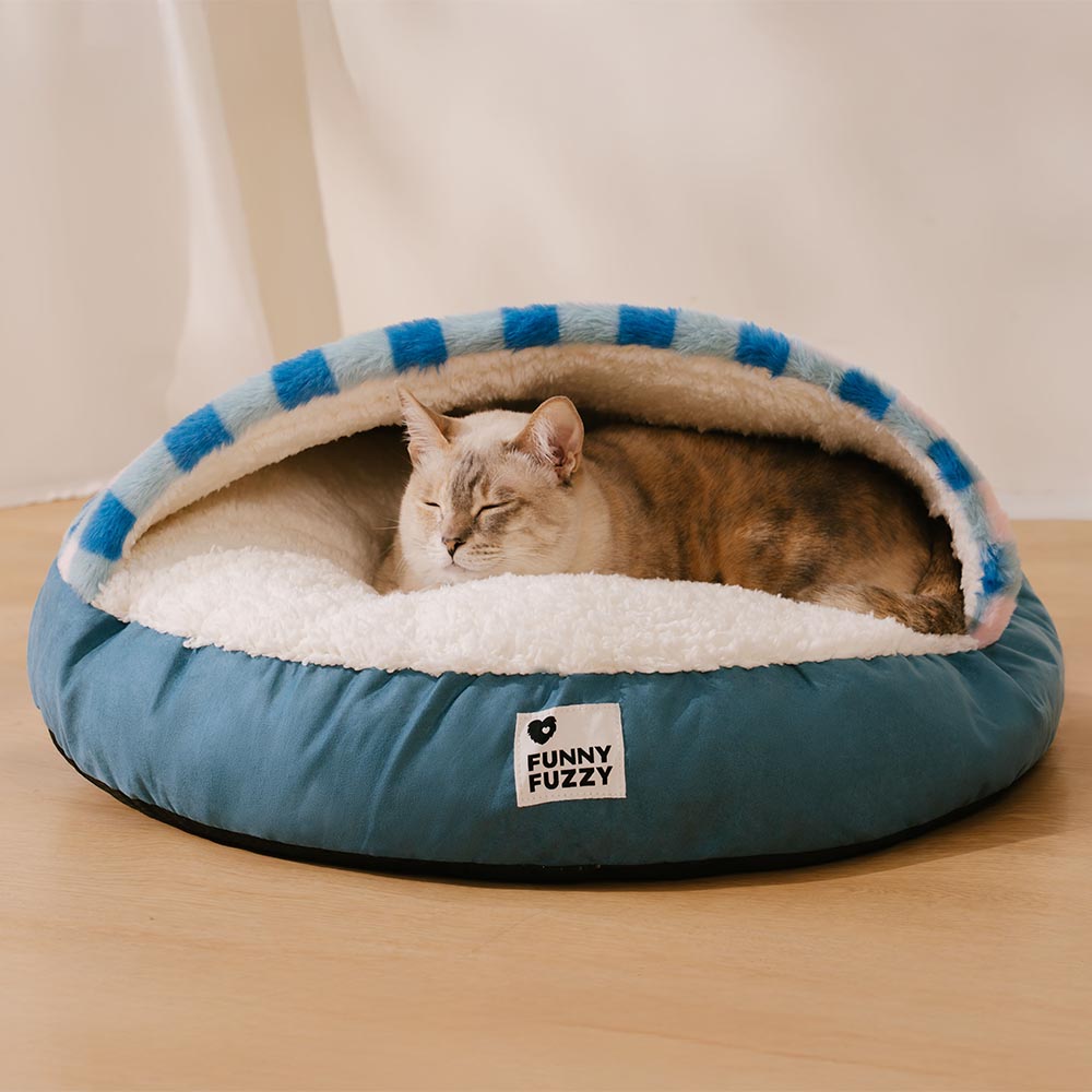 Cama de gato ultra suave y redonda para dormir