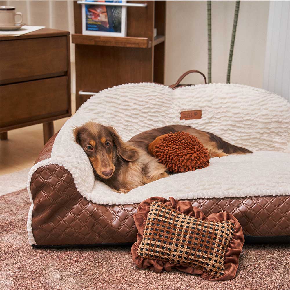 Cojín clásico y acogedor para sofá cama para perros - Couch Potato