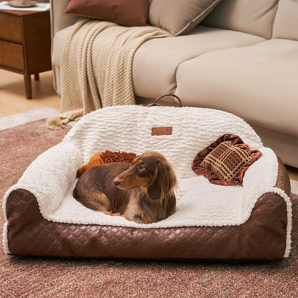 Cojín clásico y acogedor para sofá cama para perros - Couch Potato