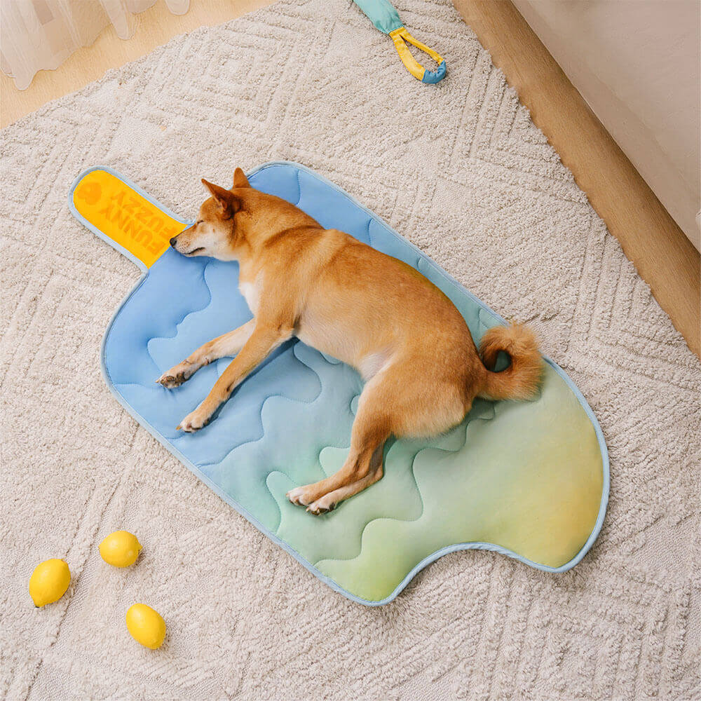 Alfombrilla para perros de enfriamiento superior en forma de helado y lavable - iChill