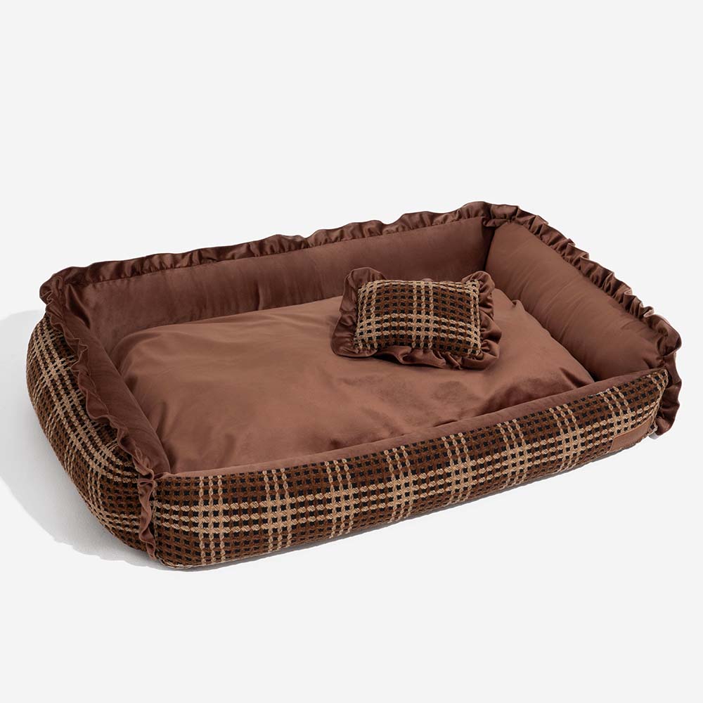 Cama clásica de lujo lavable y acogedora para perros - Bliss Napper