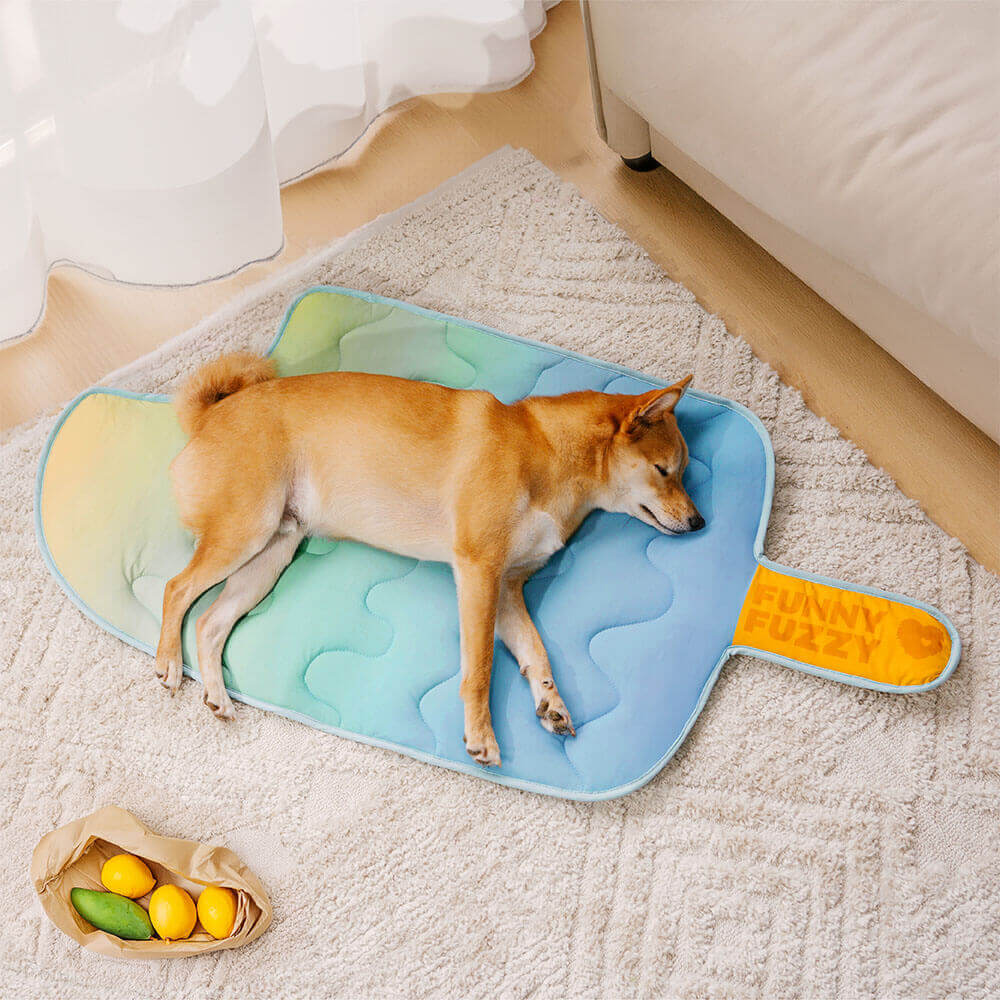 Alfombrilla para perros de enfriamiento superior en forma de helado y lavable - iChill