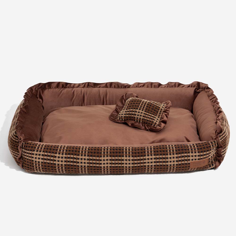 Cama clásica de lujo lavable y acogedora para perros - Bliss Napper