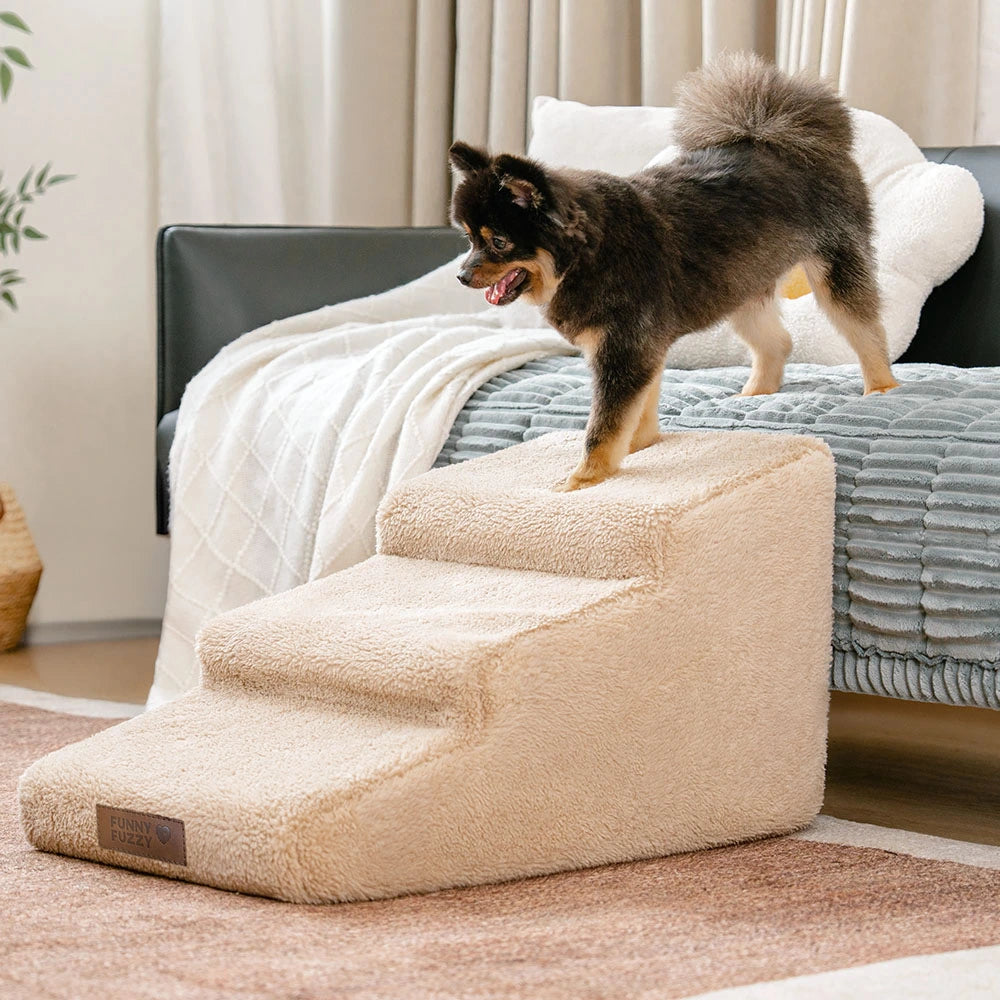 Ayuda para escalar para el acceso a la cama y el sofá Protección articular Rampa de perro blanda escalones