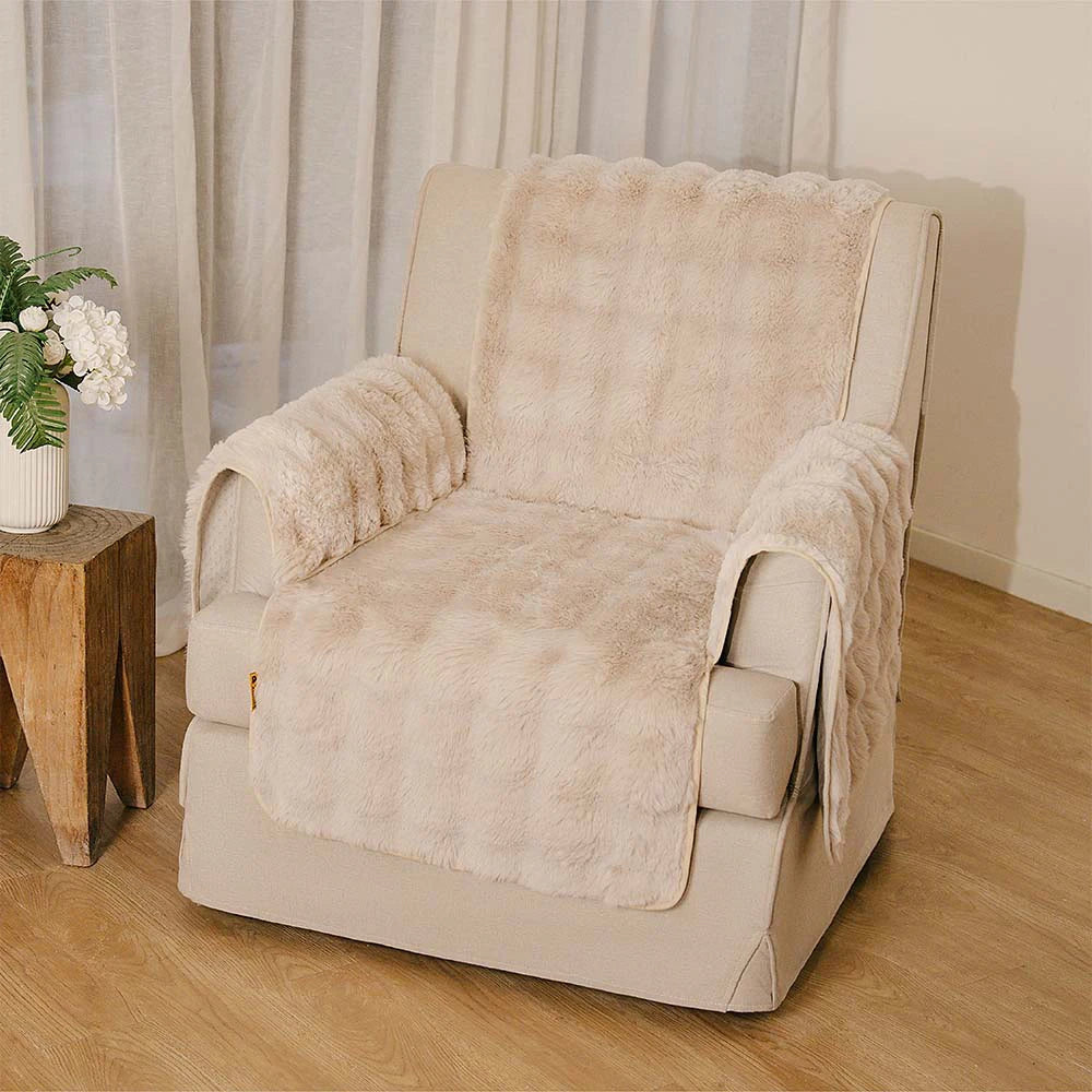 Fluffy suave muebles suaves de la cubierta del sofá de los muebles