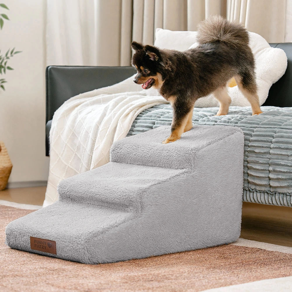 Ayuda para escalar para el acceso a la cama y el sofá Protección articular Rampa de perro blanda escalones