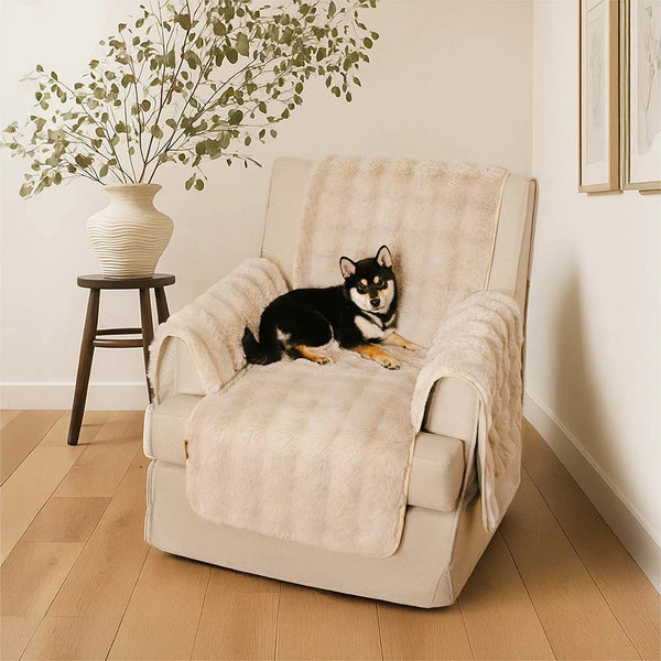 Fluffy suave muebles suaves de la cubierta del sofá de los muebles