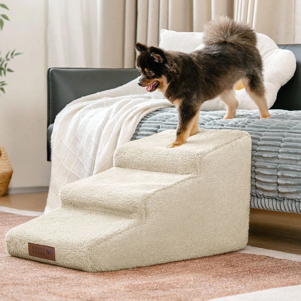 Ayuda para escalar para el acceso a la cama y el sofá Protección articular Rampa de perro blanda escalones