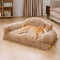 Cama de sofá de perro ortopédico de esponja y esponja de lujoso - Fluffyhaven Fluffyhaven