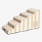 Escalera de mascotas antideslizante de esponja extraíble de rayas de moda - SafeStep