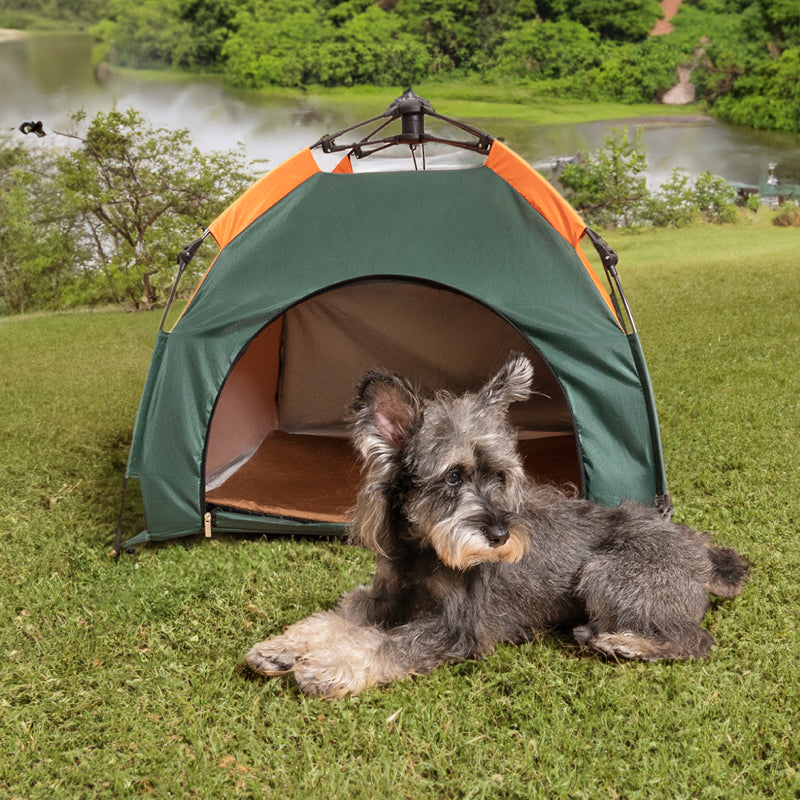 Tienda de campaña plegable para perros y gatos, portátil, para acampar al aire libre