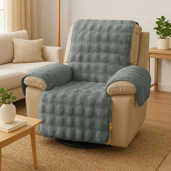 Water-resistant Fluffy Soft Furniture Protector Couch Cover-EverDry