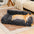 Cama de refugios de perro ortopédico y esponjes removibles a cuadros - Cozynest