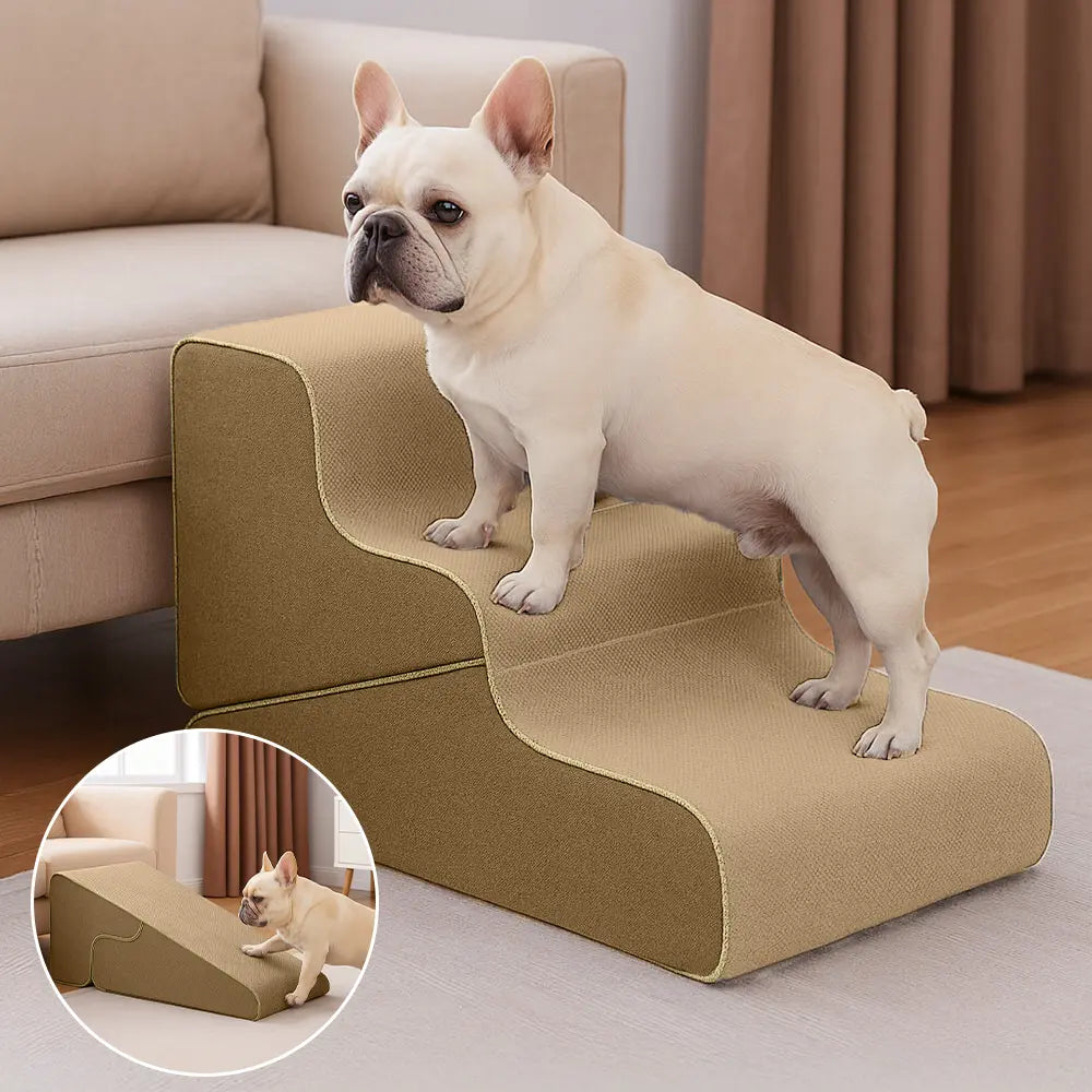 Escaleras para perros plegables 2 en 1 multifuncionales con modo de rampa