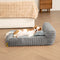Mini Plush Home-Style Backrest Orthopedic Bed for Small Dogs - TinyNest