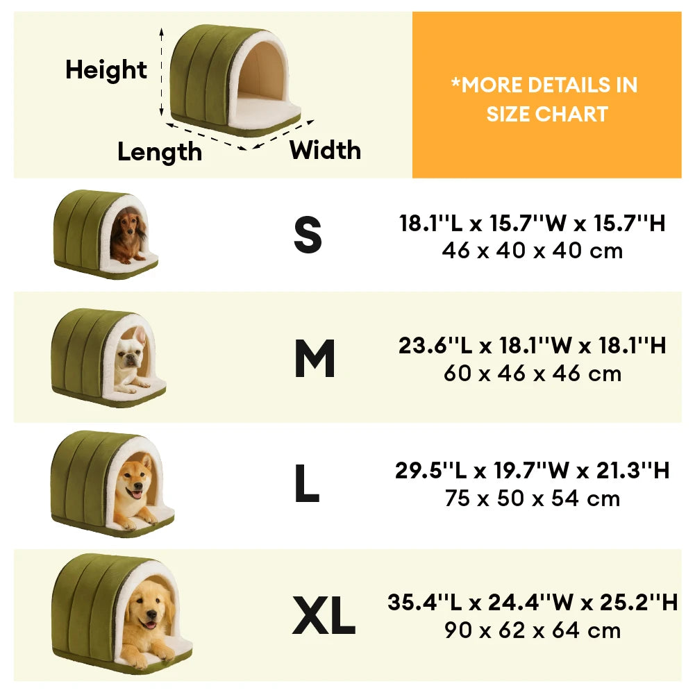 Cave-Style Warm Deep Sleeping Snug Cat Cave Dog House