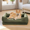 Cama de perros lavable antideslizante impermeable de estilo nórdico con almohada con almohada