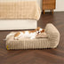 Mini Plush Home-Style Backrest Orthopedic Bed for Small Dogs - TinyNest