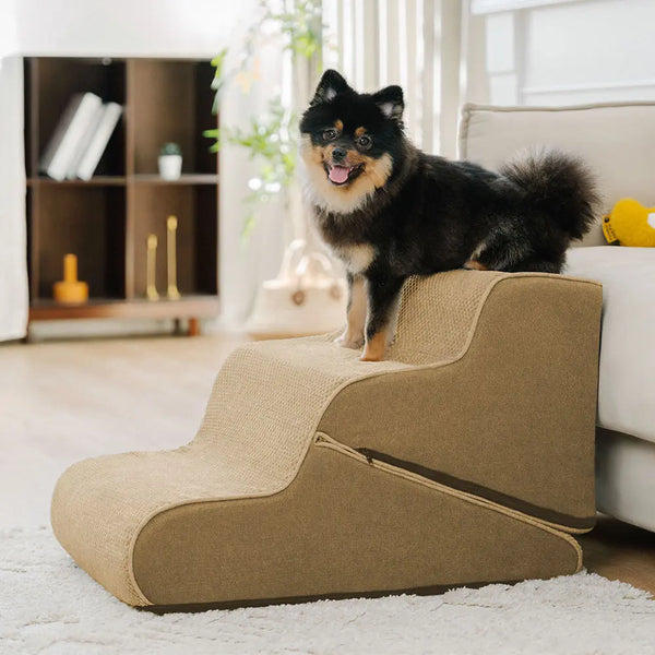 Escaleras de perro plegables 2-en-1 plegables con modo rampa