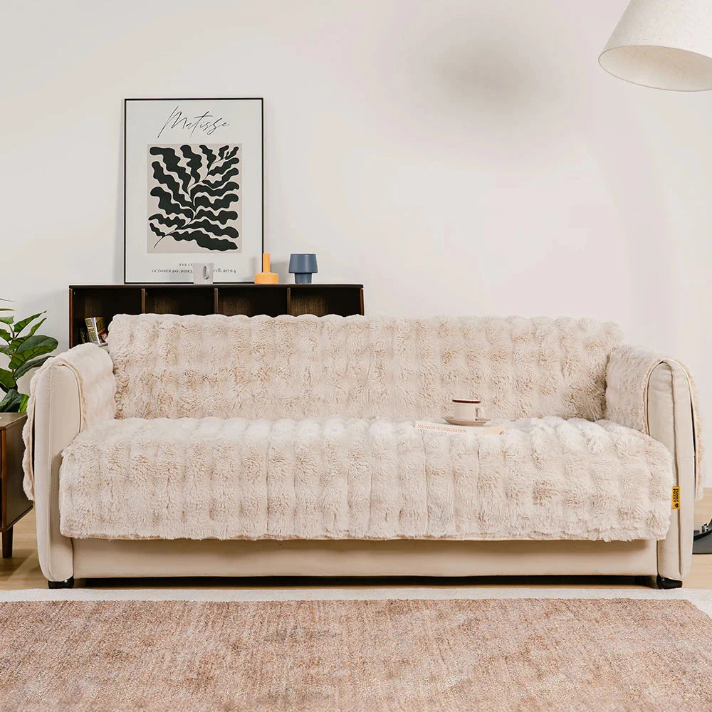 Fluffy suave muebles suaves de la cubierta del sofá de los muebles