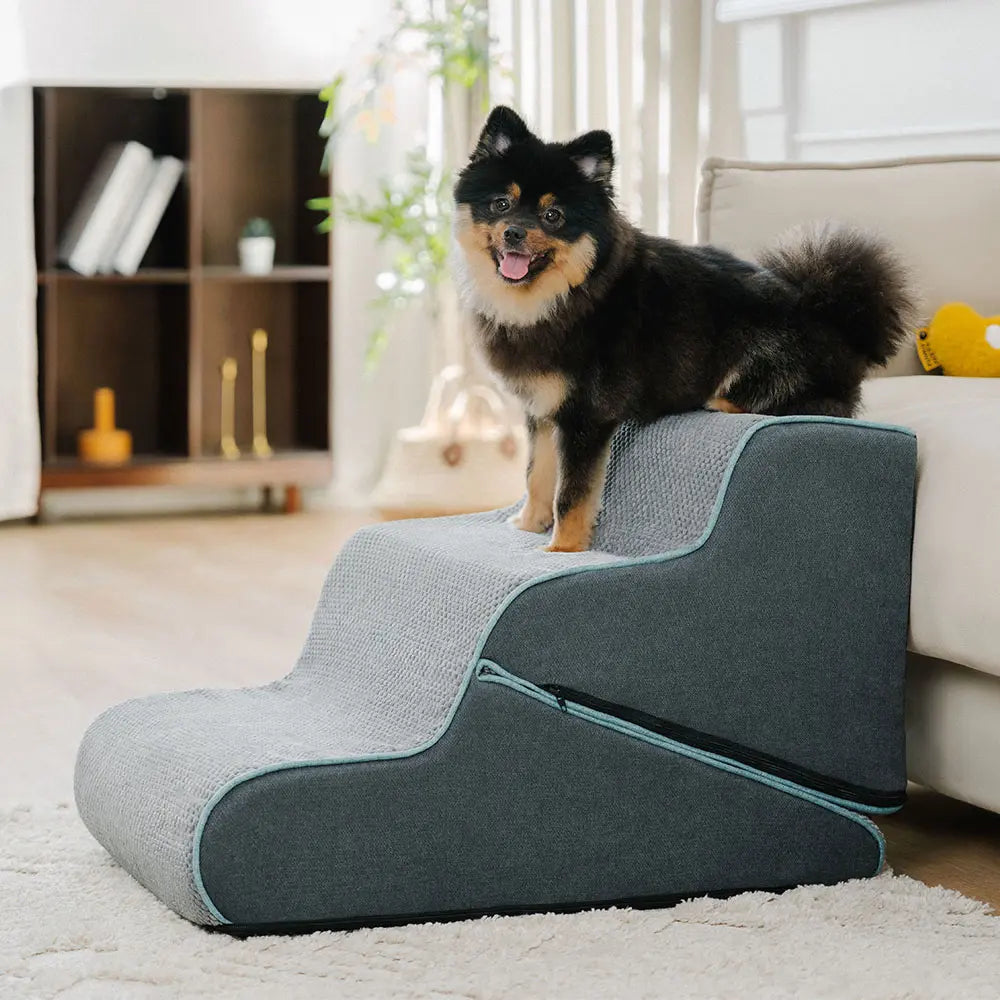 Escaleras para perros plegables 2 en 1 multifuncionales con modo de rampa