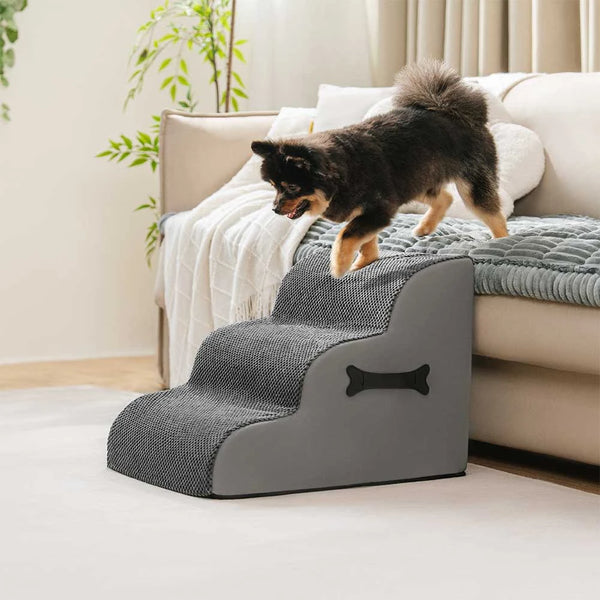Escaleras de perro suave sin deslizamiento ajustables con rampa suave