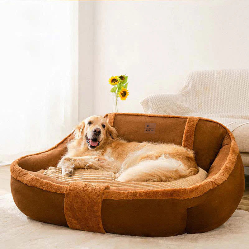 Vintage großes gemütliches beruhigendes Sofa-Hundebett