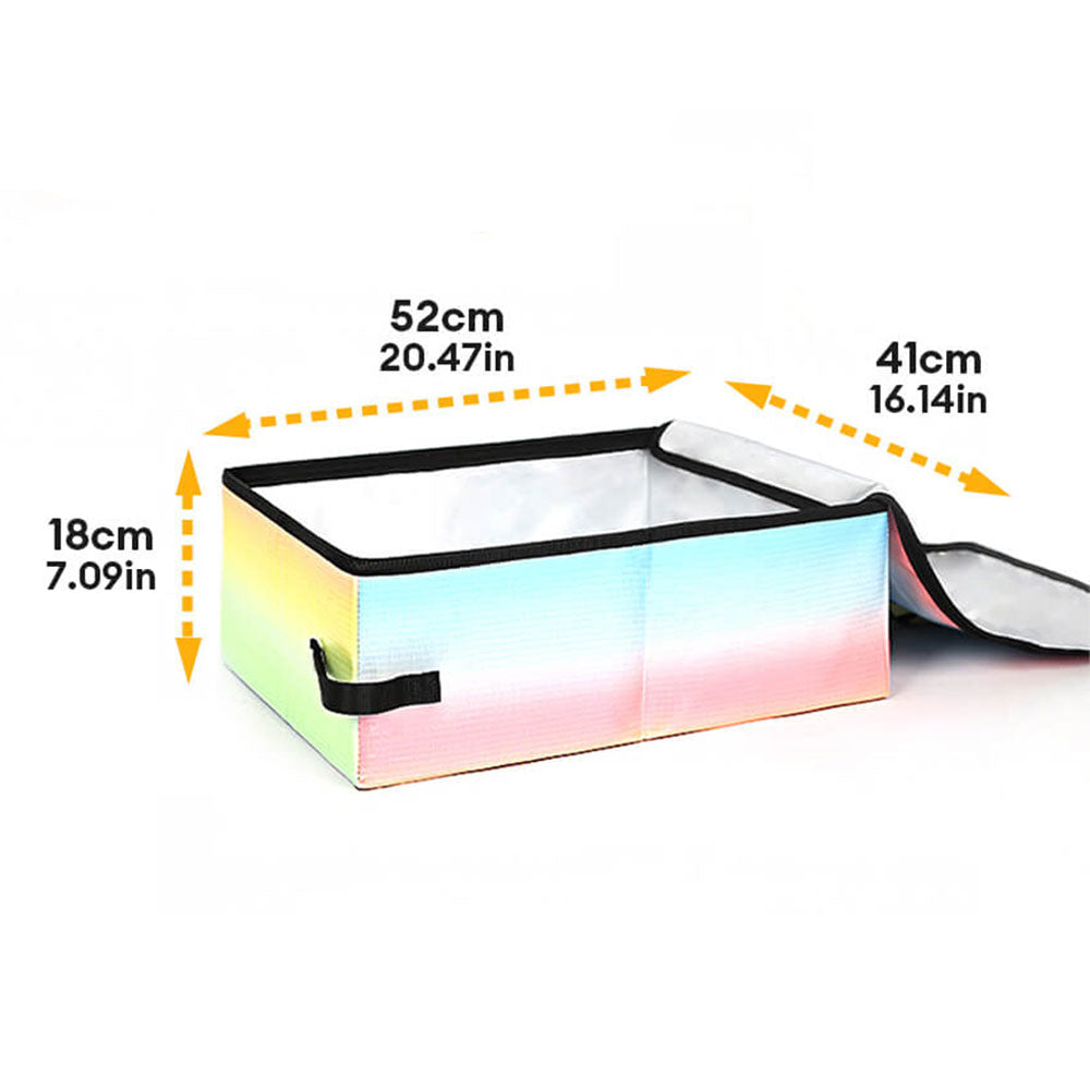 Caja de arena plegable portátil a prueba de agua de aluminio para gatos