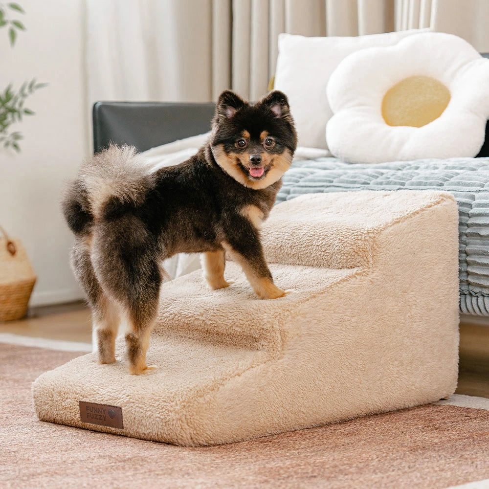 Ayuda para escalar para el acceso a la cama y el sofá Protección articular Rampa de perro blanda escalones
