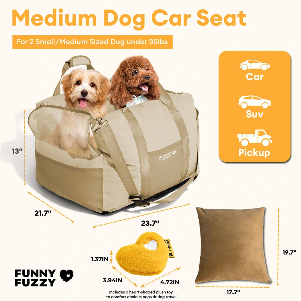 Asiento elevador para coche para perros impermeable y transpirable - Pup Rover