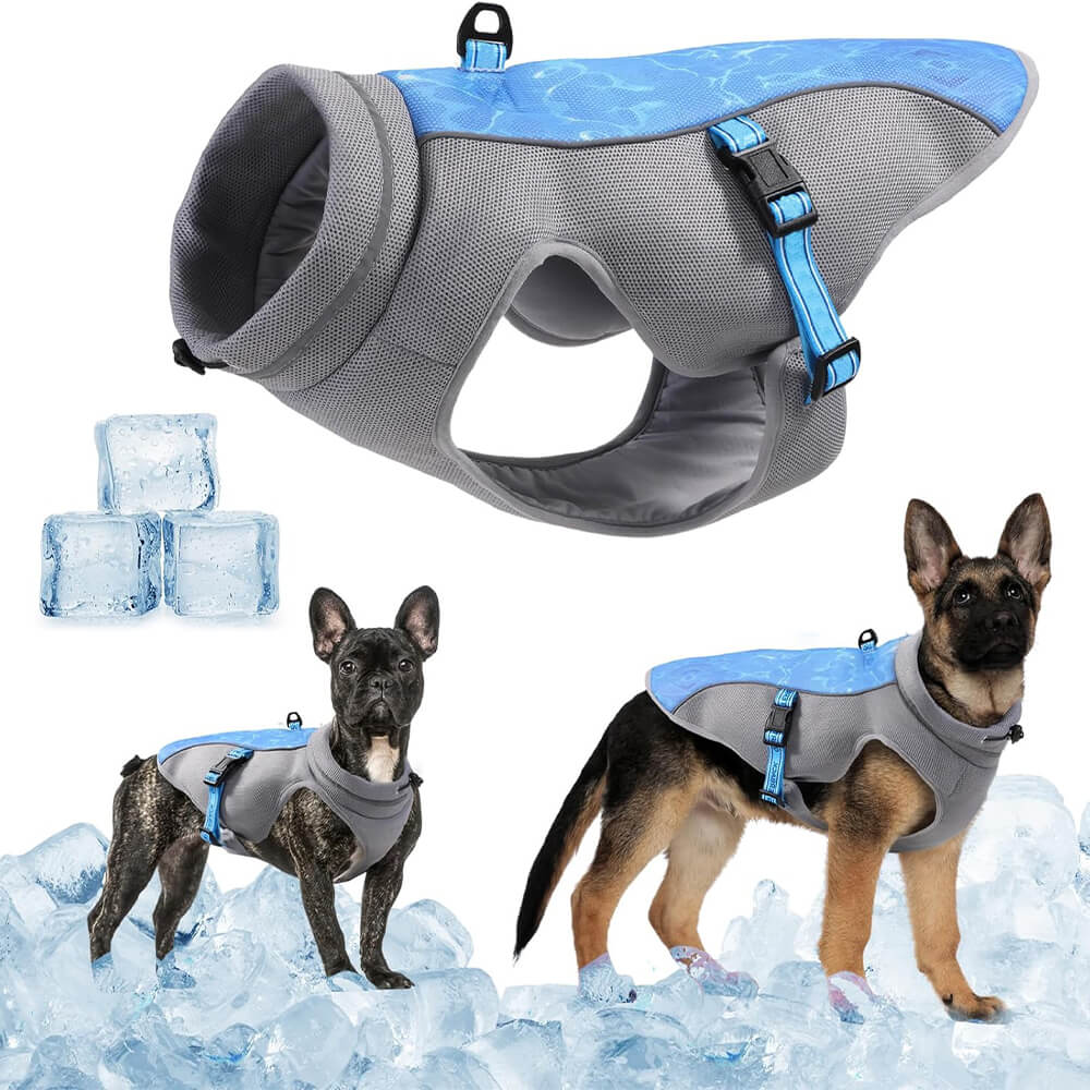 Ropa para perros, chaleco fresco transpirable ondulado ondulado a prueba de calor