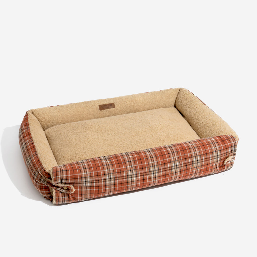 Mantas plegables de tartán vintage lavables de gran tamaño para perros - Avocuddle