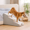 Escaleras de mascota de esponja extraíbles extra anchas de chenille