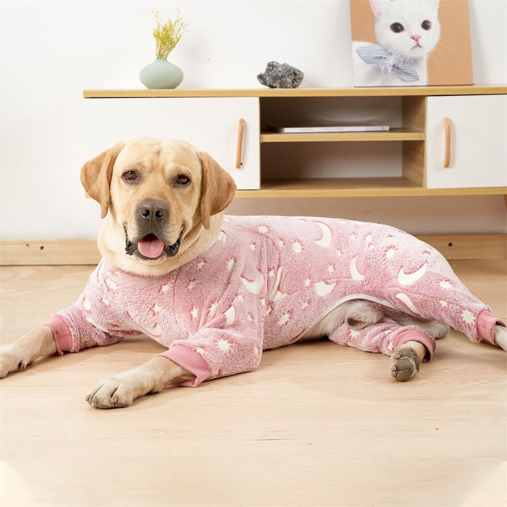 Pijama suave y acogedor con diseño de luna y estrellas para perros: perfecto para una comodidad durante todo el año