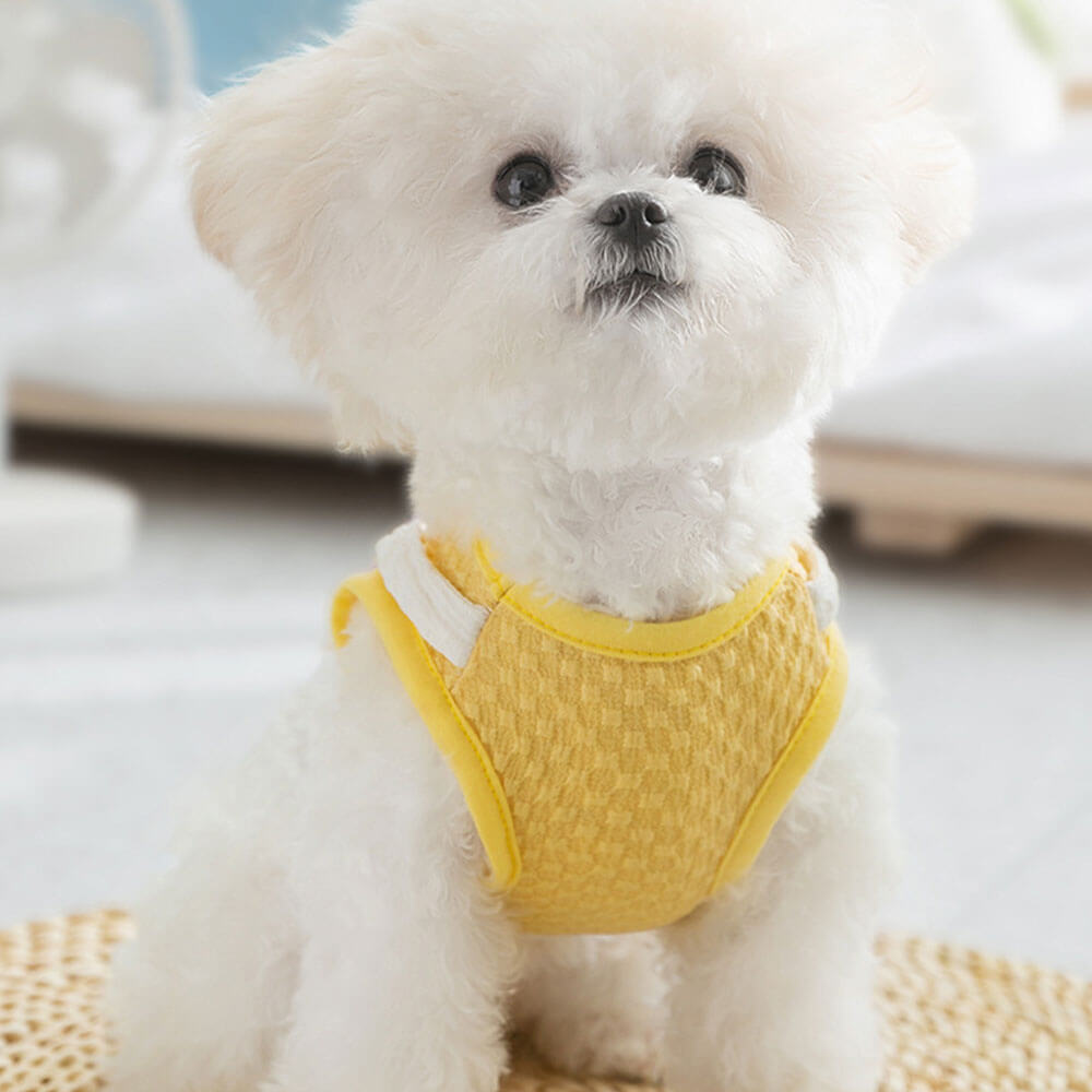 Primavera Verano lindo dibujos animados divertido gran ganso bolsillo arnés chaleco para perros pequeños gatos ropa para mascotas